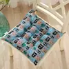 Cojín Grueso para Silla, Cojín para Taburete de Estudiante, Cojín para Asiento de Oficina de Cuatro Estaciones, Cojín Suave Transpirable de Verano, Cojín para Silla de Algodón y Lino