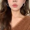 Pendientes de Aro Gymnolus de Plata Francesa Pendientes Lujo Ligero Gama Alta Retro Pendientes de Uña para Oreja Plato de Incienso de Mosquito Clip para Oreja para Mujer sin Agujeros en la Oreja
