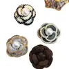Broche de Camelia y Perla Estilo Francés, Broche Versátil Elegante y de Alta Gama para Otoño e Invierno, Accesorio para Traje y Abrigo