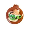 Estilo ins lindo oso peine cojín de aire peine espejo plegable peine portátil masaje airbag peine mini espejo de maquillaje venta al por mayor