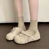 Zapatos Birkenstock vintage de cobertura total con moño, doble uso, nuevo modelo primavera 2026, con aumento interno de altura, adecuados para combinar con faldas, zapatos versátiles para mujer