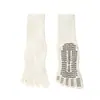 Calcetines de yoga profesionales para mujer, calcetines antideslizantes de cinco dedos, calcetines deportivos de longitud media, amortiguadores de impactos, reductores de ruido, alta elasticidad, resistentes a olores, calcetines largos para estudiantes