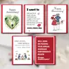 Modelo Novo Transfronteiriço 1 Peça/Conjunto Cartão de Agradecimento Cartão de Mensagem de Presente Criativo de Aniversário Cartão de Texto com Envelope