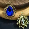 Collar de Oro con Encaje de Diamantes Colgante Único en Forma de Gota Accesorios Colgantes Materiales para Aretes y Pulseras DIY Accesorios de Joyería Fábrica