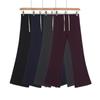 K31-24 Outono Novo Estilo Europeu e Americano Simples Básico Cordão Cintura Baixa Spice Girl Confortável Slim Look Calça Casual