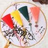 Acessórios para Marcador de Página com Borla de Nó Chinês Pequeno de 8cm Acessórios para Roupas Pingente de Coroa Joia Decoração Pingente DIY Cloisonné