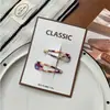 Nuevo Clip BB Combinado Triángulo Gota de Agua Cuadros Lunares Geométricos Estilo Caliente 2025 Clip Lateral Simple Elegante para Flequillo de Mujer