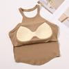 Verano Nuevo Estilo Todo-en-Uno Wearable Top de Tubo con Sujetador Incorporado, Camisola sin Espalda con Almohadillas en el Pecho para Mujer