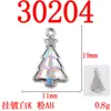 Árbol de Navidad Aleación Diamante Colorido Colgante DIY Accesorios de Joyería Hechos a Mano Material de Pendiente Collar de Gama Alta Joyería al por Mayor