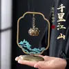 Jinxiushanhe Quemador Colgante de Loto Pequeño Nube Xiangyun Polvo Antiadherente para Incienso Arena de Árbol de Sándalo Purifica el Aire Interior Aromaterapia de Larga Duración