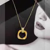 Collar con Colgante Geométrico 2026 Nuevo Estilo Popular Lujo Ligero Nicho Cadena Sencilla para Suéter Cadena para el Cuello Versátil de Gama Alta