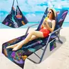 Funda Exclusiva Transfronteriza para Silla de Playa Bolsa para Silla de Playa de Microfibra Impresión Digital 3D Serie Marina Desde Una Pieza