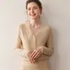 Nuevo Suéter Cardigan de Punto Jacquard con Encaje y Cachemira para Mujer Otoño e Invierno 2026 Color Sólido Holgado Suéter Base de Punto
