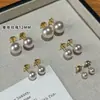 Pendientes de Plata de Ley 999 Familia S Manta Suave Perla Rosa Pendientes de Lujo Accesible Estilo Nuevo para Mujer 2025