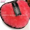 Venta al por mayor de fábrica esponja para lavar la cara en forma de corazón rosa esponja para quitar maquillaje perezoso herramientas de belleza se puede imprimir