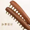 Artículo Popular de Tiktok Peine de Sándalo con Dientes de Latón para Uso Doméstico, Peine Masajeador de Madera Maciza para Despejar Meridianos