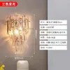 Arandela de cristal com bolhas, luminária de parede de luxo leve para sala de estar, fundo de TV, luminária decorativa com toque de alta qualidade, adequada para corredor, quarto e iluminação de cabeceira
