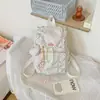 Mochila de Almacenamiento Simple a Cuadros Estilo Coreano 2026 Nueva Llegada Diseño de Nicho para Niñas con Cordón Mochila Ligera para Viajes Diarios