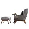 Villa Jardín Sofá Silla Combinación Elegante Teca Muebles de Patio Balcón Ocio Silla de Ratán Impermeable Protector Solar Sofá Silla