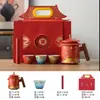 Juego de Té Cultural y Creativo de la Ciudad Prohibida - Una Caja de Regalo Práctica para Cumpleaños de Maestros, Año Nuevo, Jubilación o Inauguración de Casa