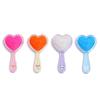 Peine Pequeño Infantil de Dibujos Animados Lindo de Venta Caliente, Peine Compacto Love Glitter para Peluquería, Peine Transparente con Bolsa de Aire, Peine de Masaje Alisador para el Cabello