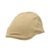 Chapéu de Tecido Verde Militar Versátil Boné de Aba Reta Streetwear Masculino Primavera e Outono Boina Tendência Artística Feminina Boné Bico de Pato Retrô