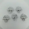 Nuevos zapatos de agujero al por mayor decoración de empeine diy retro chapado estilo paraguas flor de zapato hebilla de zapato desmontable accesorios