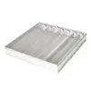 Saída de Ar em Liga de Alumínio para Parede Externa, Grelha de Ventilação com Palhetas à Prova de Chuva e Impermeável, Grelha de Ventilação para Ar Condicionado