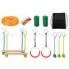 Juego de Escalada para Entrenamiento Sensorial Competitivo al Aire Libre para Niños Juguetes de Jardín de Infancia Columpio de Cinturón Plano Accesorios