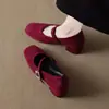 Zapatos Mary Jane transfronterizos súper elegantes para mujer para combinar con faldas, nuevos zapatos de tacón grueso casual de moda versátiles de venta caliente en verano para mujer