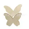 Atacado madeira fofo urso borboleta flor folhas pintado branco cru crianças pintura manual DIY produção