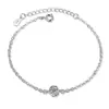 Pulsera Redonda de Circonita para Mujer, Estilo Coreano Simple, Incrustada de Diamantes, Versátil, Estilo Ins, Única, Moderna, Joyería Fresca y Simple