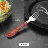 Acero inoxidable 304 Vajilla portátil para niños Alimentación de bebés Suplemento alimenticio para bebés Cuchara de entrenamiento Tenedor Cuchara de dibujos animados Tenedor
