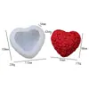 Molde de Mousse Amor Dia dos Namorados Bolo DIY Assar Molde de Silicone Chocolate Sobremesa em Formato de Coração