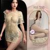 Lencería Sexy Bordada Floral, Tentación Sexy Transparente, Conjunto de Pijama Puro Deseo, Traje Cheongsam de la República de China, Dropshipping