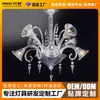 2026 Novo Lustre de Cristal Estilo Europeu Lâmpada de Sala de Estar Moderna Simples Lâmpada de Sala de Jantar Quarto Corredor Escada de Vila Lustre