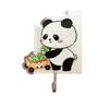 Gancho de puerta de flor de derechos de autor gancho de panda gancho de dibujos animados baño lindo gancho acrílico sin costuras sin perforaciones