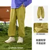 Algodón Hall Ropa Infantil Niños Estilo Paracaidista Primavera y Otoño Nuevo Exterior Niñas Pantalones Largos Tejidos Bebé Niños Pantalones Sensación Fresca