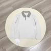 Camiseta Manga Longa Loka Anti-Rugas Air Layer Gola Polo Splicing Pied-de-Poule Coreano Estilo Old Money Cleanfit Algodão