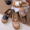 Sandálias de Dedo Antiderrapantes Simples de Bico Redondo com Solado Grosso para Uso Externo, Lançamento Outono Transfronteiriço, Chinelos Casuais Versáteis da Moda para Mulheres