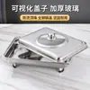 Estufa de Acero Inoxidable de Cuatro Patas Transfronteriza Especialmente Diseñada para Placa de Pescado a la Parrilla al Aire Libre con Tapa Estufa de Huevo Desmontable para Cafetería de Hotel