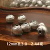 Plata S925 Seiko accesorios hechos a mano trefilado pulido DIY pulsera de cuerda trenzada hecha a mano colgante de cuenta de joyería venta al por mayor tipo de cuenta redonda