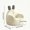Sofá Pequeño Infantil de Conejo Famoso en Internet, Sillón Perezoso para Bebé, Lindo Sillón Sofá de Dibujos Animados para Rincón de Lectura de Niños y Niñas
