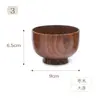 Cuenco Sólido de Madera de Azufaifo Estilo Japonés Hogareño Aislante Térmico Grande para Arroz Infantil Restaurante Hotel Cuenco de Madera para Sopa Ramen