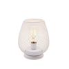 Lâmpada de mesa decorativa atacado artesanato de ferro personalizado serigrafia luz noturna LED transfronteiriça estilo nórdico industrial tipo gaiola de pássaro