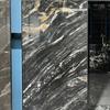 Fábrica de Ingeniería Lujo Piedra Azulejos de Mármol Oscuro por Todo el Azulejo 600X1200 Azul Negro Veta de Pescado Oro Casa Ktv Piso