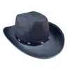 Nuevo Sombrero de Vaquero Occidental Negro con Remaches al por Mayor del Fabricante de Amazon Sombrero de Vaquero con Remaches Plateados Sombrero de Fieltro