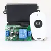 Interruptor de un solo botón de amplio voltaje AC85-265V con control remoto de código de aprendizaje, interruptor de control remoto para cortina eléctrica