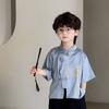 Traje para Niños 2025 Verano Nuevo Cuello Alto Top Bordado Kirin Estilo Chino Moderno Estilo Nacional Infantil Una Pieza Dropshipping