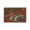 2024 Nova Garagem Americana Retro Tin Pintura Estilo Industrial Reparo Automóvel Fundo Parede Sem Moldura Decorativa Pintura Pendurada